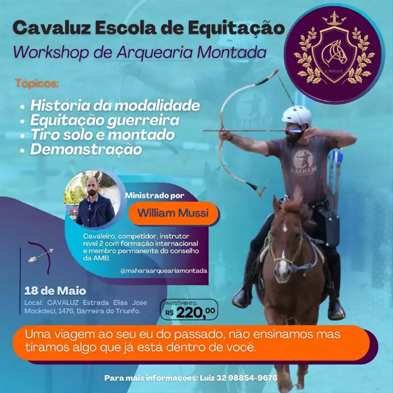 Workshop de Arquearia Montada - Cavaluz Escola de Equitação 